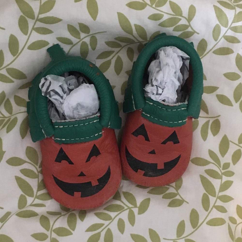 Freshly picked jack o lantern